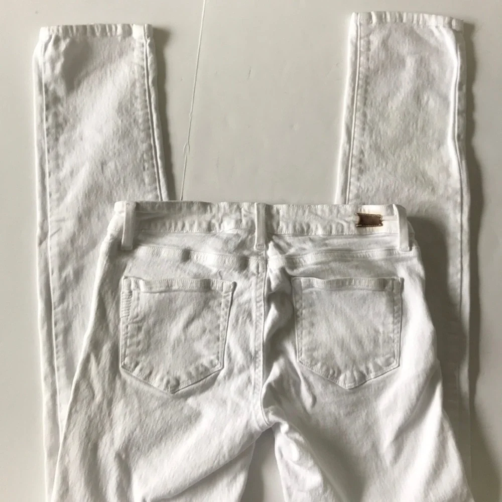 Paige Skyline White Jeans Skinny Ankle Jeans Optic White 27 - Picture 5 of 7